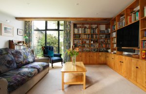 Living room in barn conversion