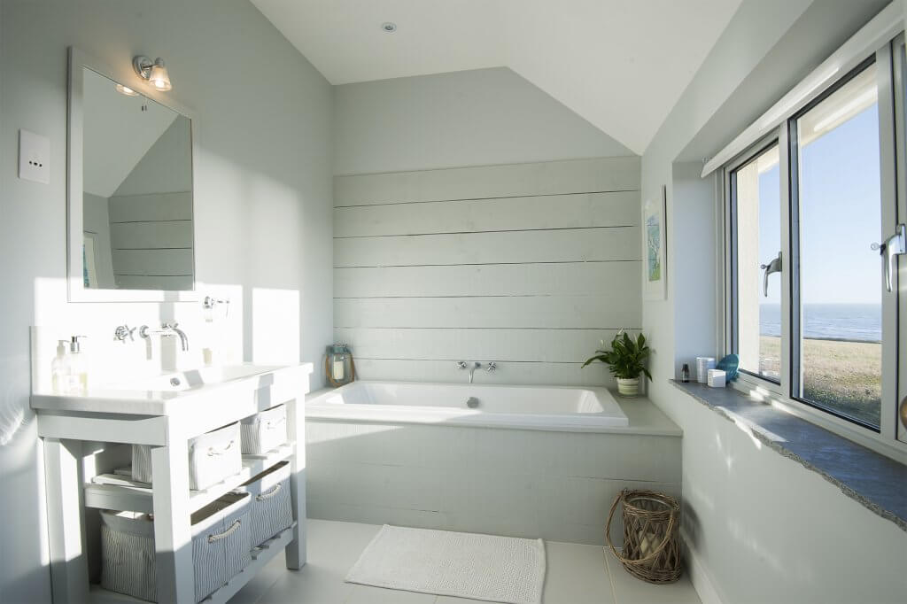 Bathroom in energy efficient home on the Isle of Wight