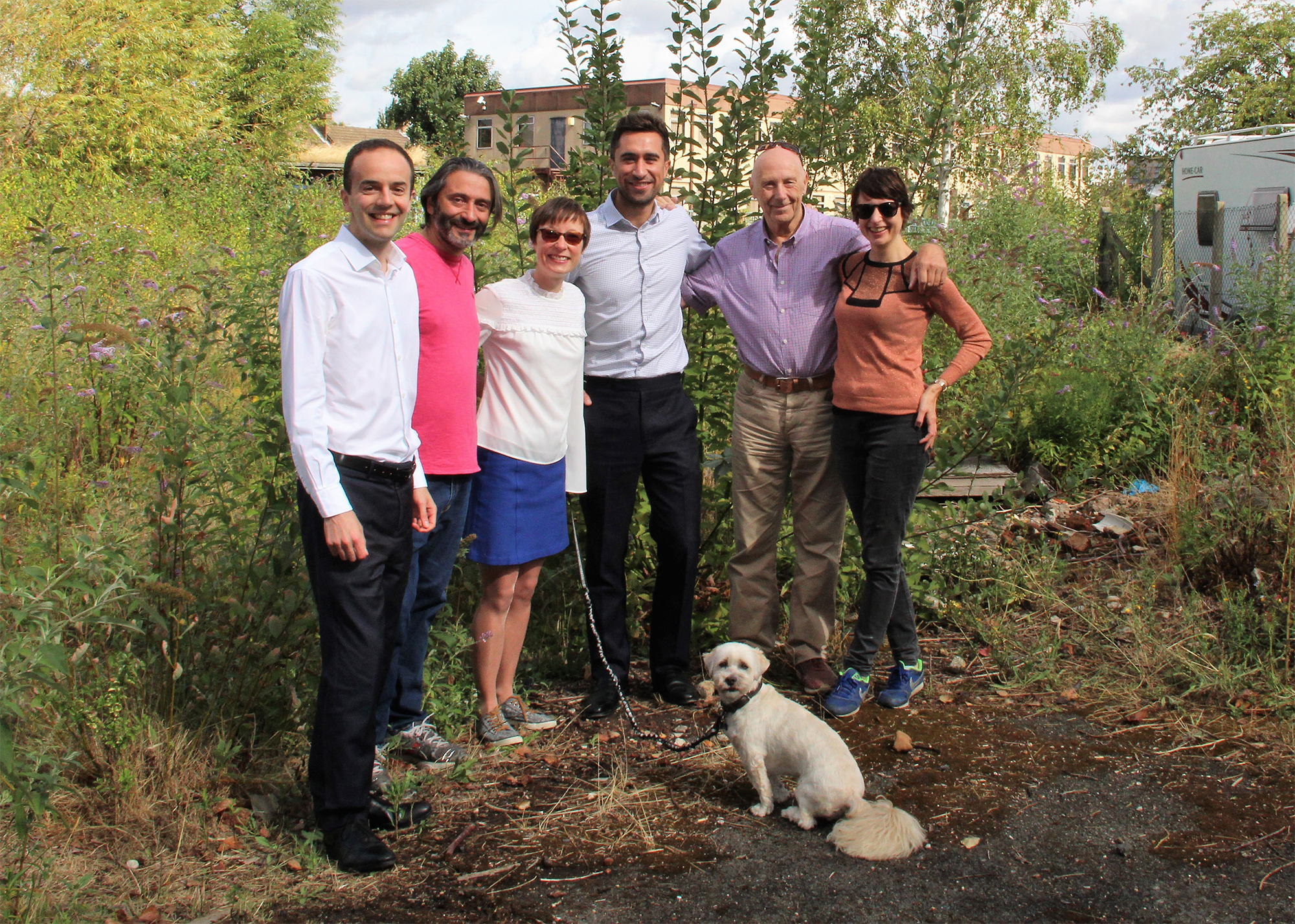 Deputy Housing Mayor James Murray with community self build group RUSS