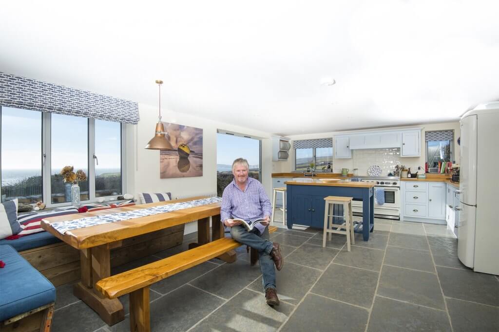 Kitchen in energy efficient home on the Isle of Wight