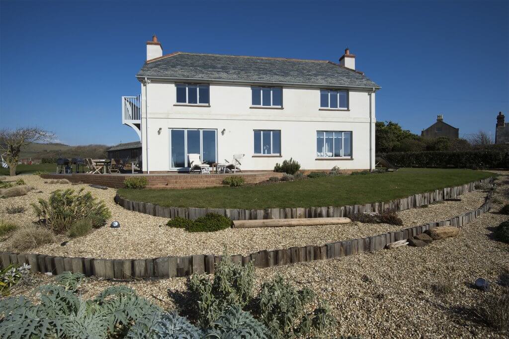 Traditional self build with low energy usage on Isle of Wight rear elevation