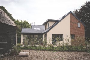 exterior self build home