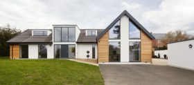 SIPs self build with large expanses of glass