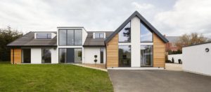 SIPs self build with large expanses of glass