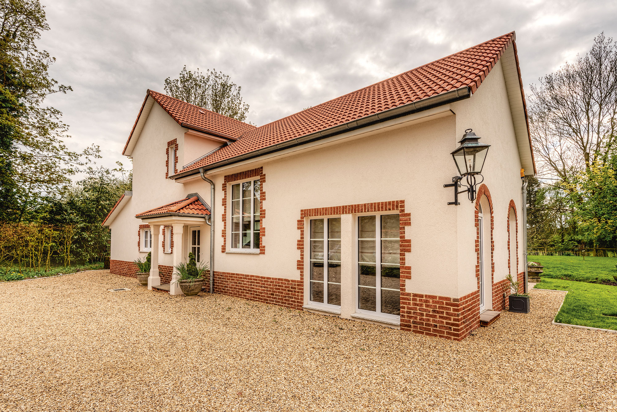 Traditional self build exterior front