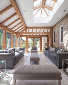 Oak extension to listed home