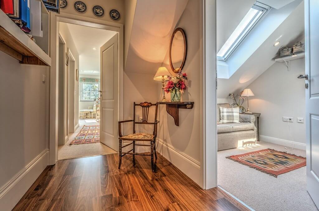 traditional style hallway