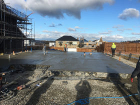 Foundations complete at graven hill self build