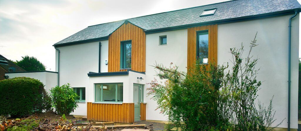 Exterior of passive house in Leeds