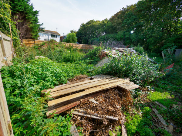 Back garden building plot