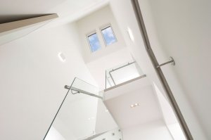 Skylights above staircase