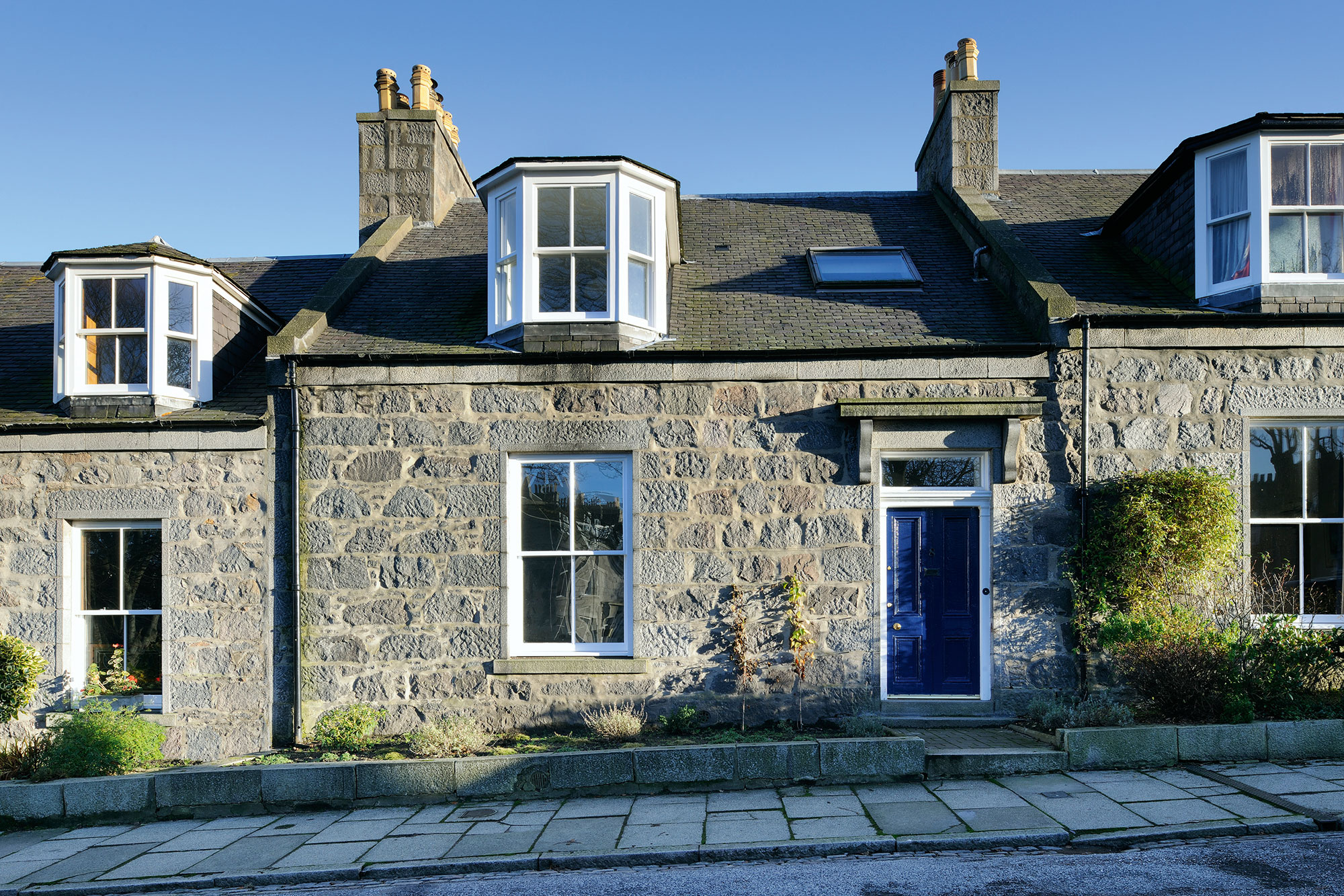 Traditional Scottish home with slate roof