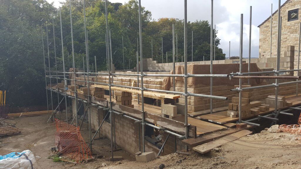 passivhaus building under construction