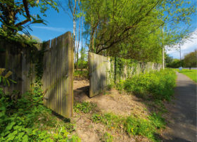 garden infill plot in Kent