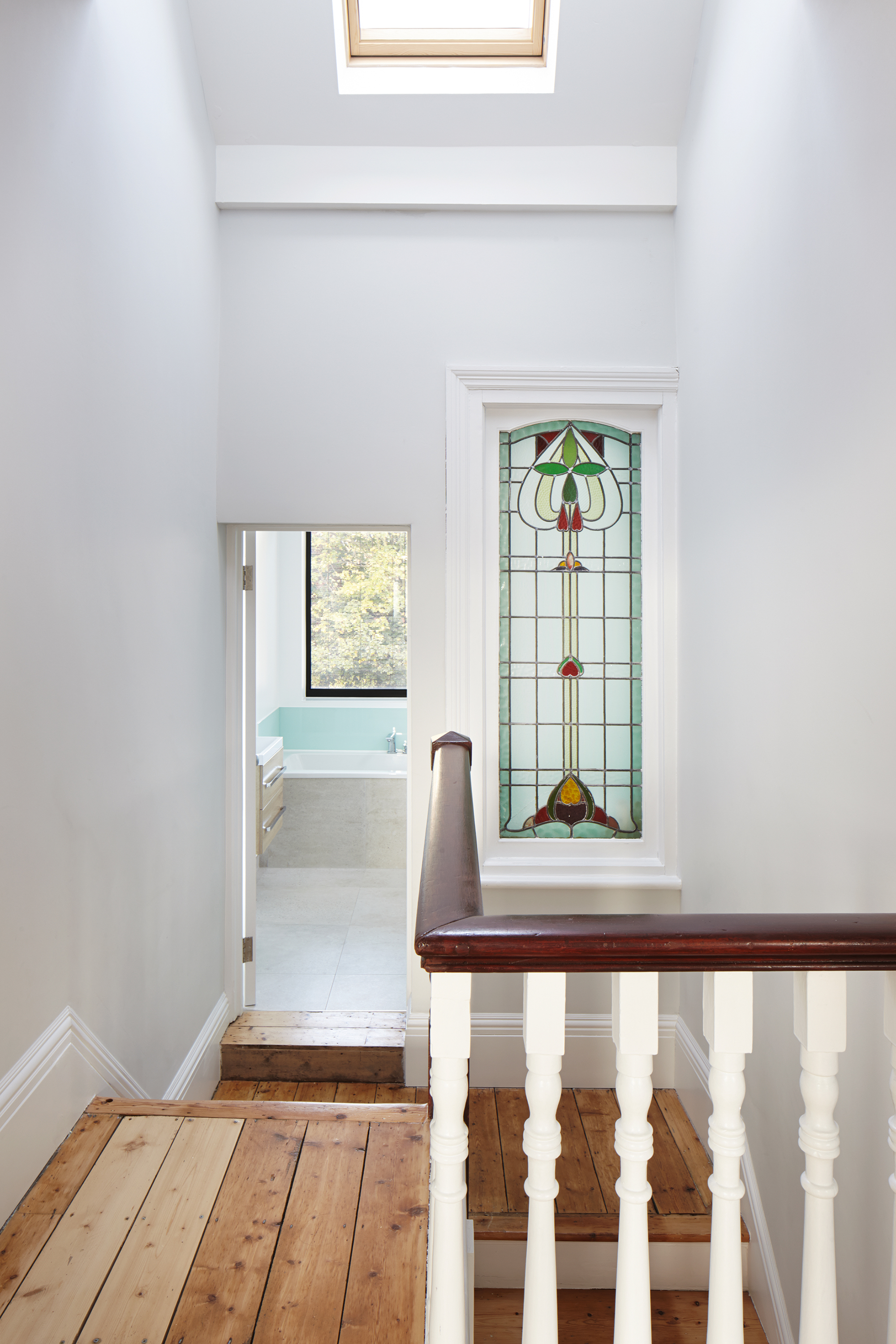 Original stained glass window