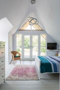 Bedroom with glazed gable