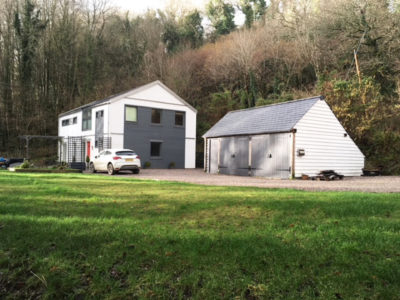 self build and garage by Scandinavian Homes