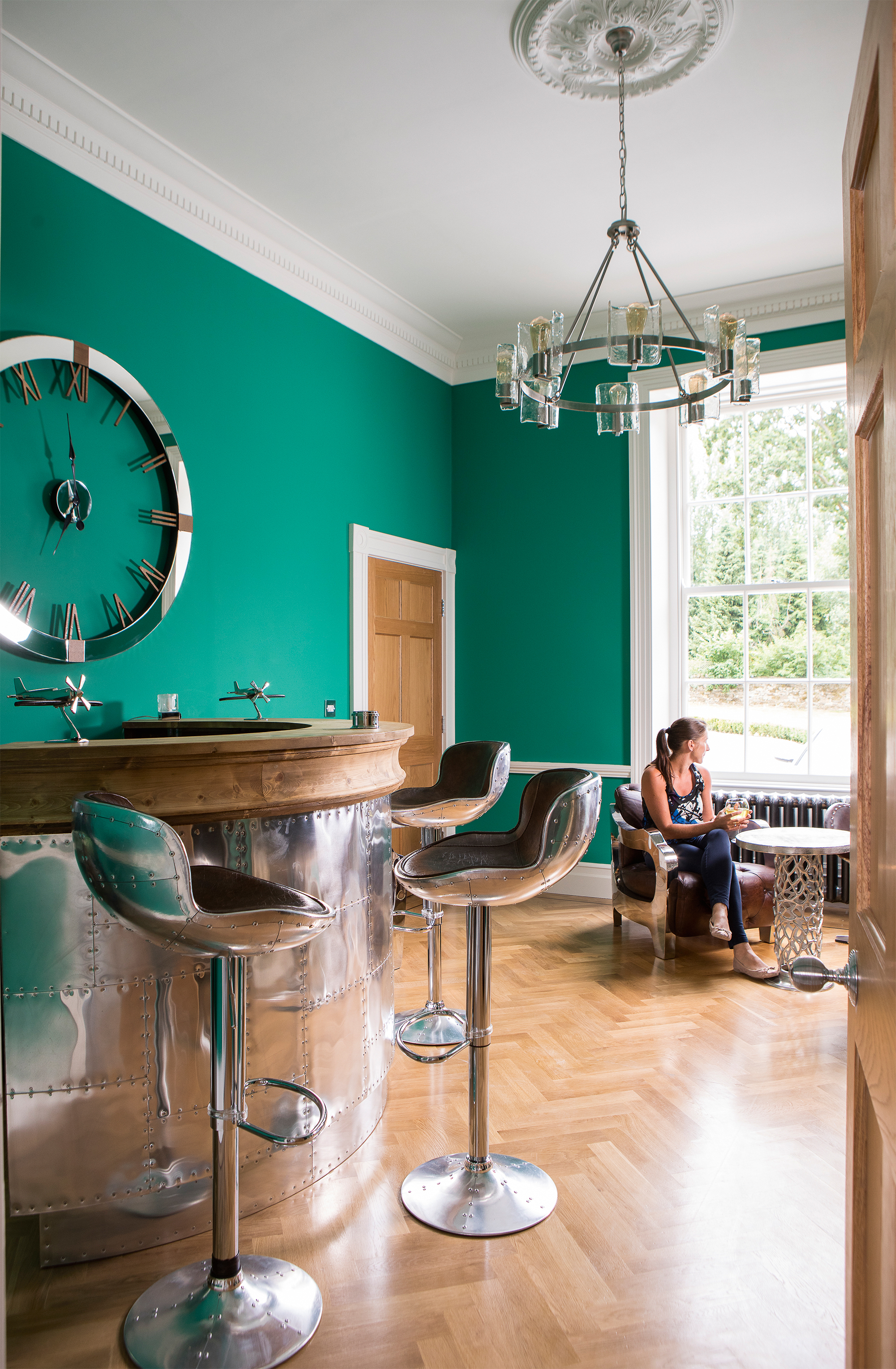 Bar in renovated Georgian house