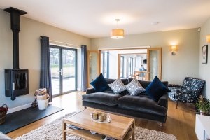 Living room in Barn-style house in Shropshire