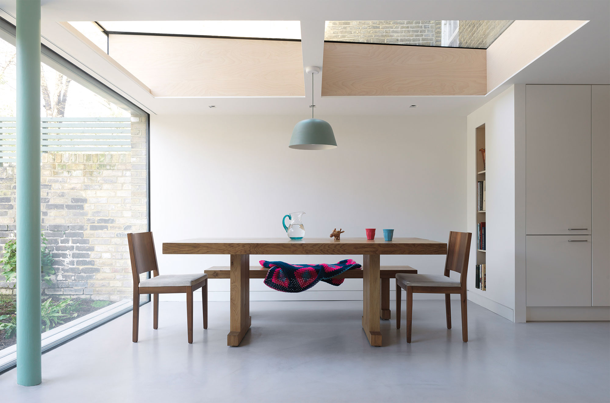 Glazed extension to victorian home