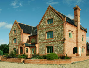 Brick and flint home in Norfolk