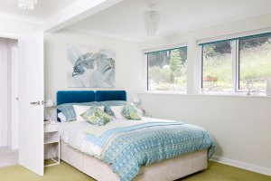 bedroom in renovated bungalow