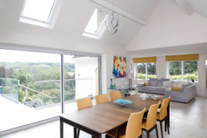 dining room in renovated bungalow