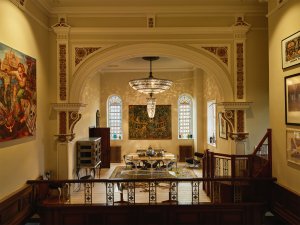 Dining room in listed chapel conversion