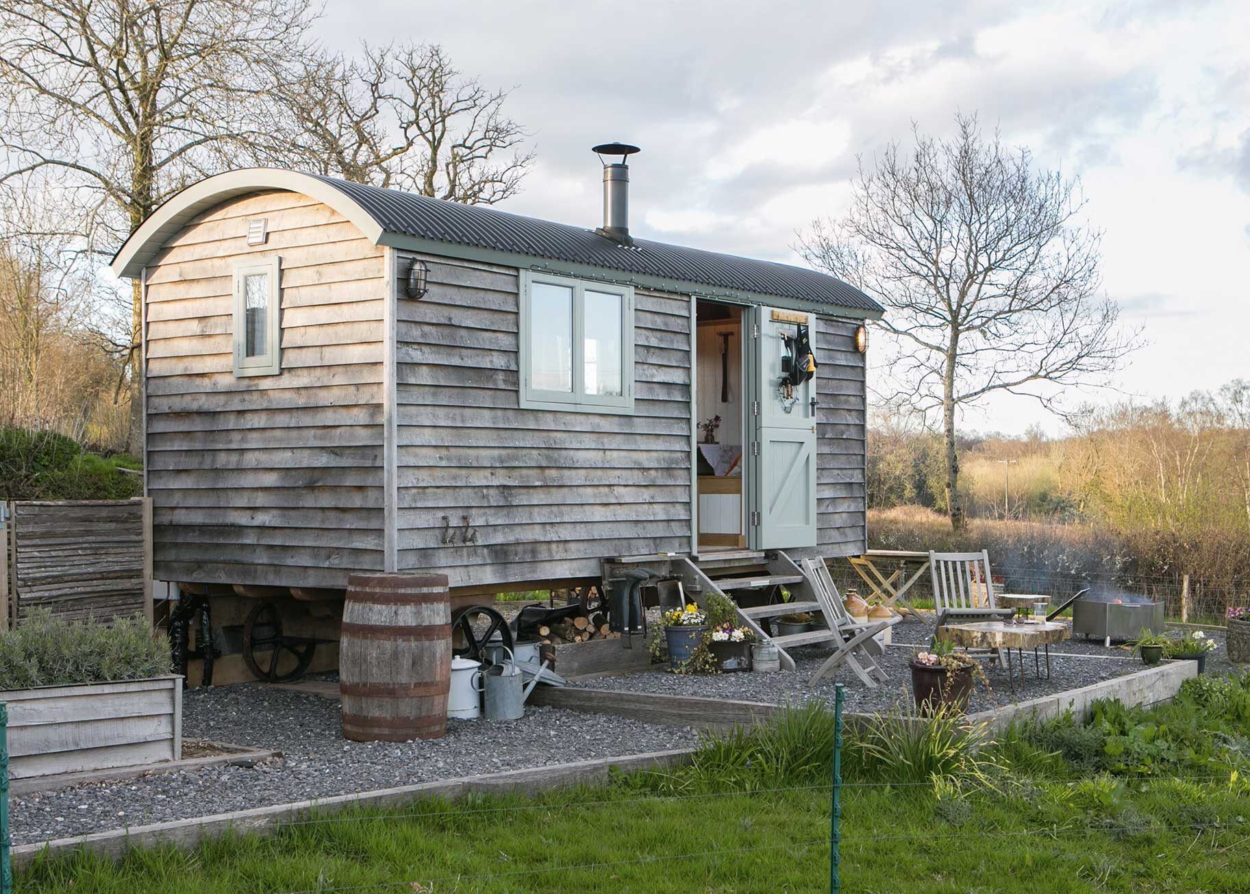 Accommodation in timber outbuilding