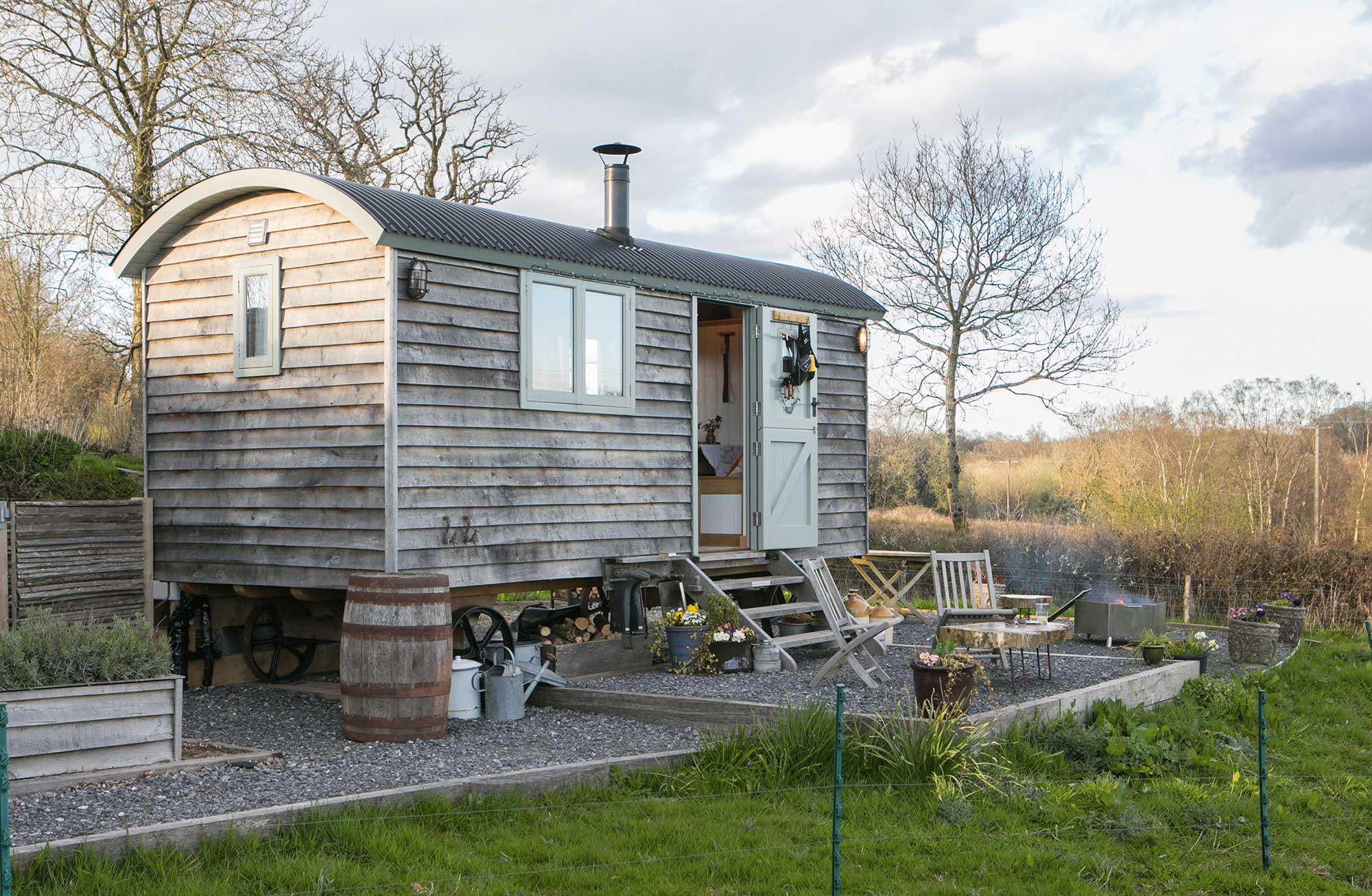 Accommodation in timber outbuilding