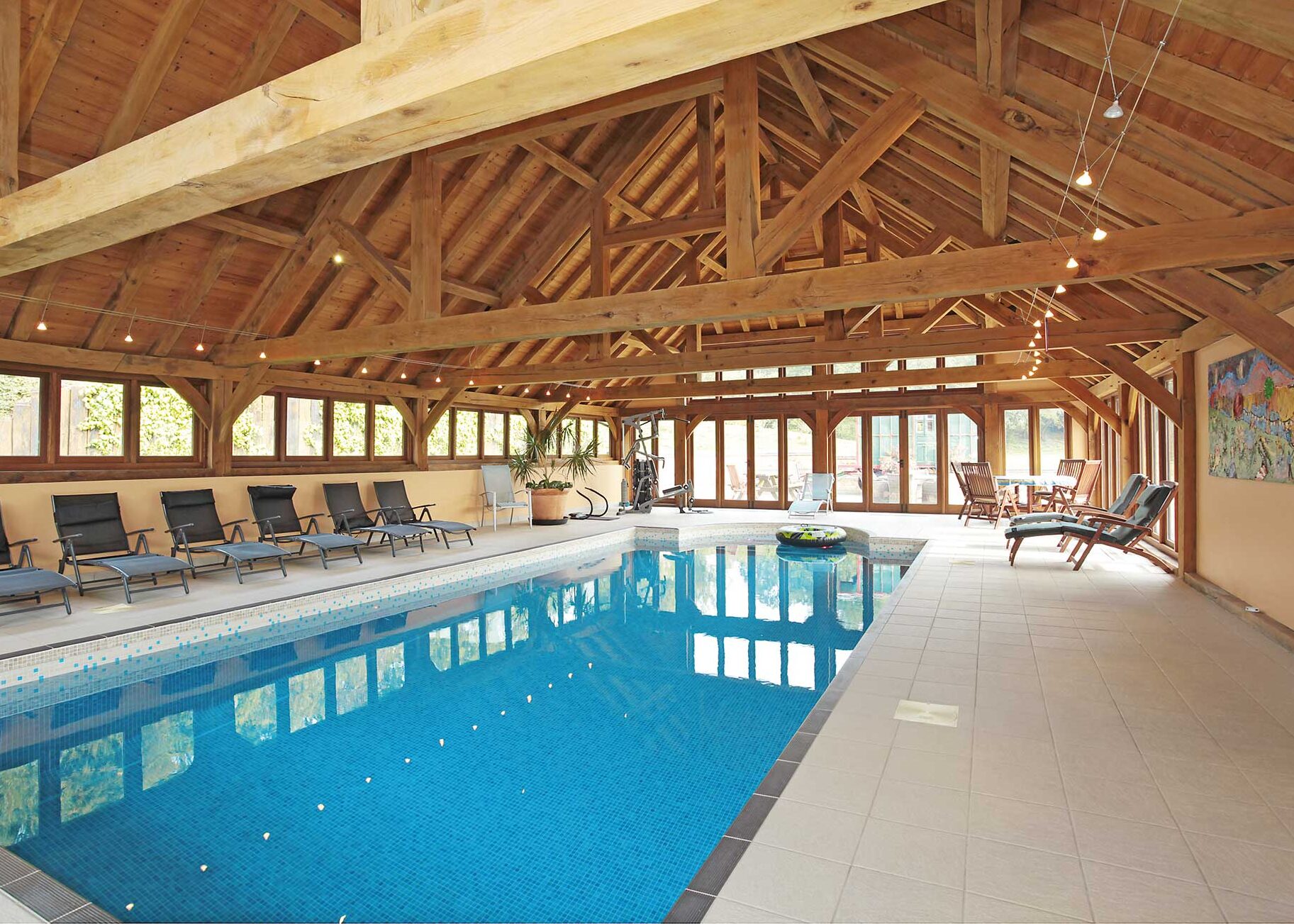 swimming pool in Timber outbuilding