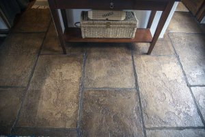 Stone flooring in period property