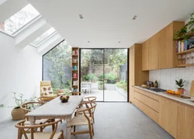 Victorian terrace house in London upgraded with a side return extension & renovation