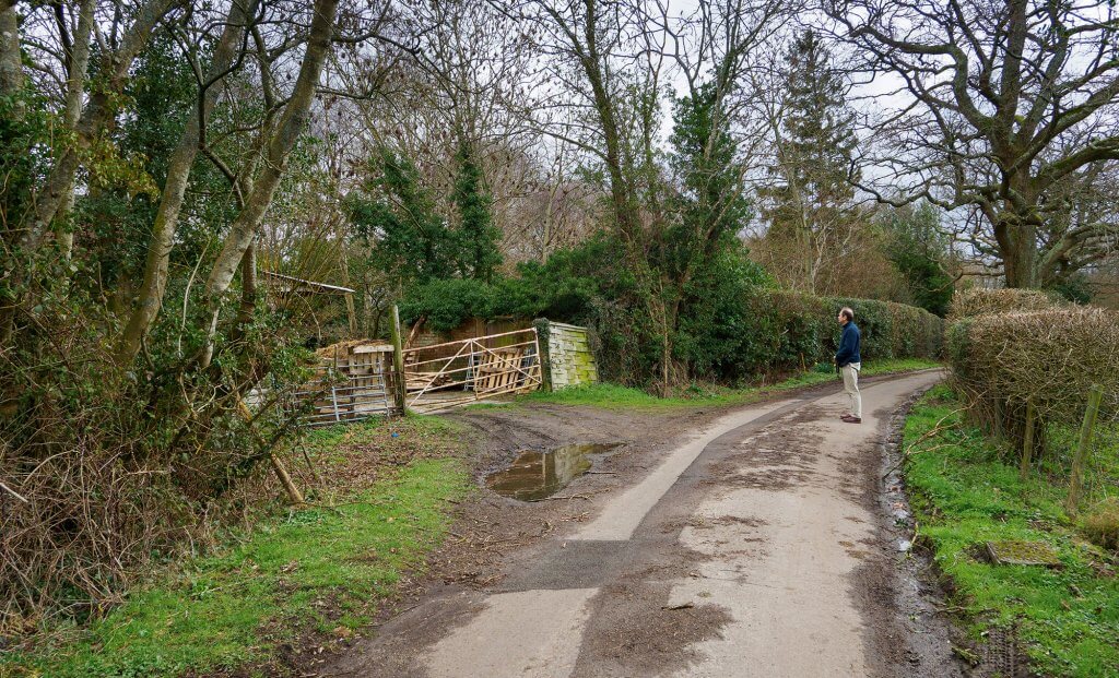 rural farmland with road access