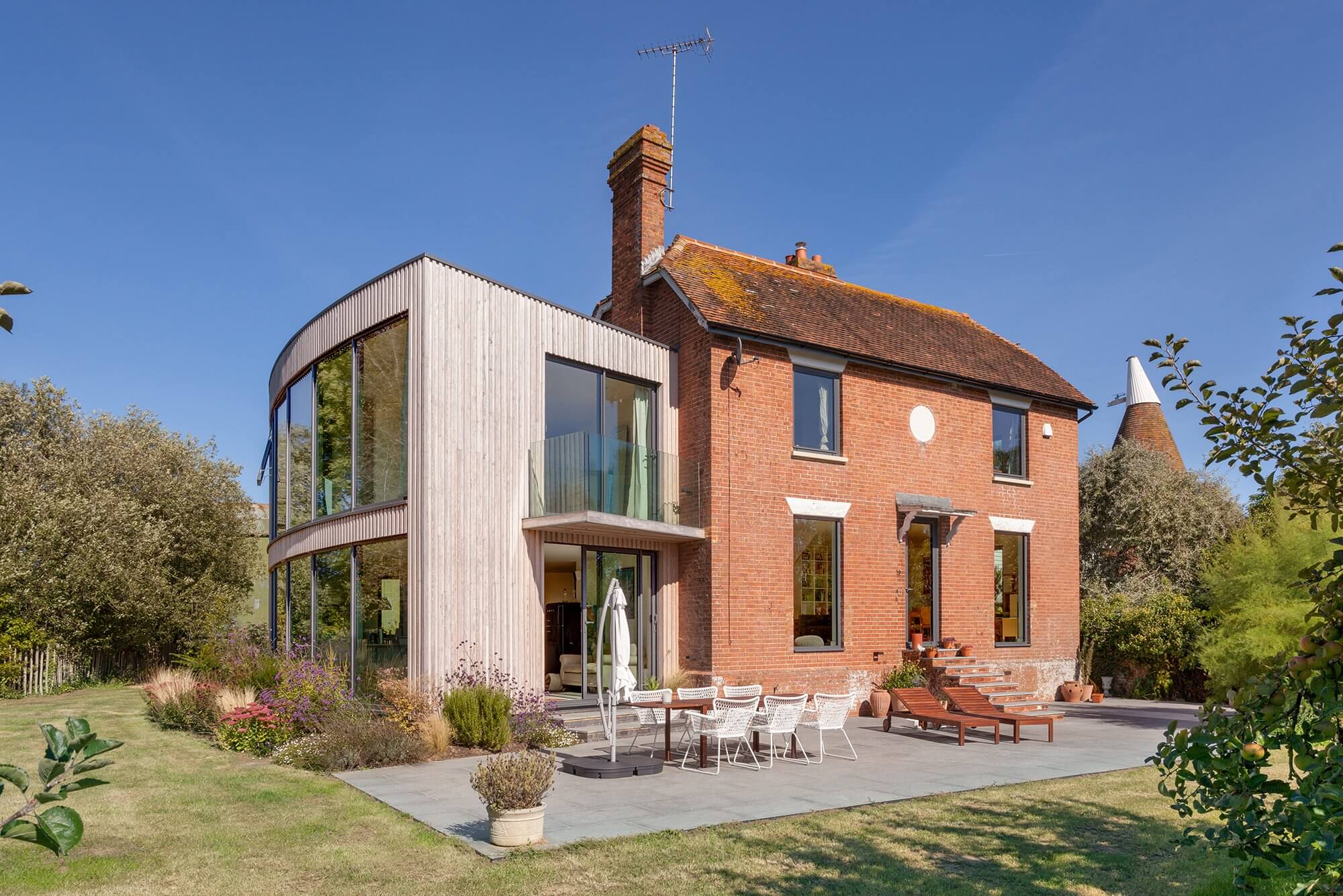 Victorian home with modern extension