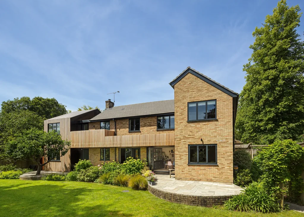 home renovation with timber clad exterior