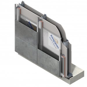 Kingspan Optim-R rainscreen steel frame