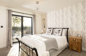 Master bedroom in new build house