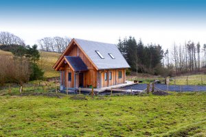 Traditional post and beam lodge