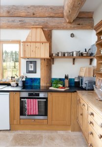 Rustic kitchen with granite worktops