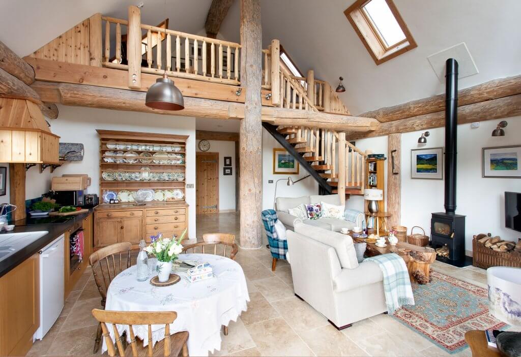 Custom-built steel and timber stairs