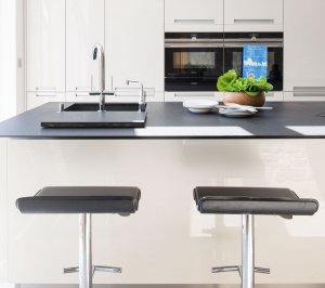 sleek kitchen counter-top