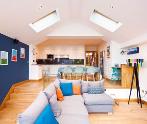 Large extension in an Edwardian mid-terrace house