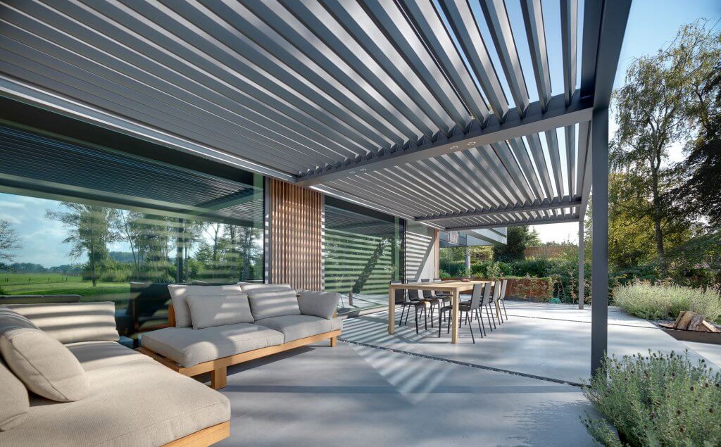 Aluminium roof by IQ Glass
