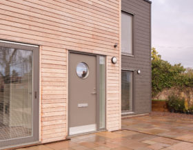 New build with external timber cladding