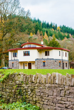 Eco friendly home with sedum roof