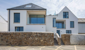 contemporary beach front home