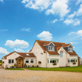 Front exterior of bungalow refurbishment