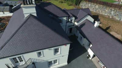 LBS gerorgian home with bangor blue slate roof