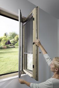 Internorm HV350 Window with Integrated Blinds